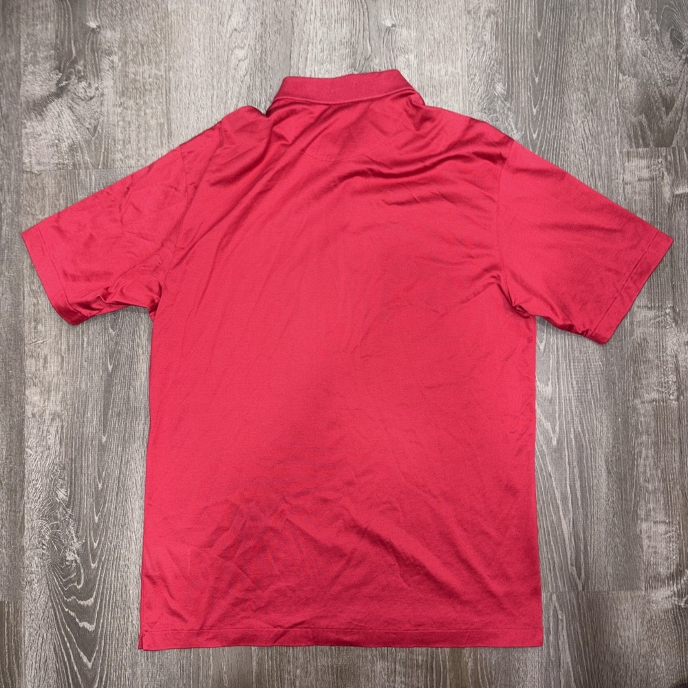 Vintage 90s Nike Golf Polo Shirt Mens Size Large Red Short Sleeve Pullover * - Picture 9 of 11